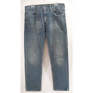 Levis 505 Straight Jeans‎ Mens 34x32 Regular Fit Stretch Medium Wash Denim